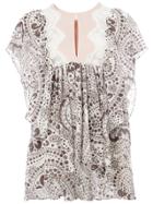 Chloé Lace Insert Daisy Chain Blouse - Brown