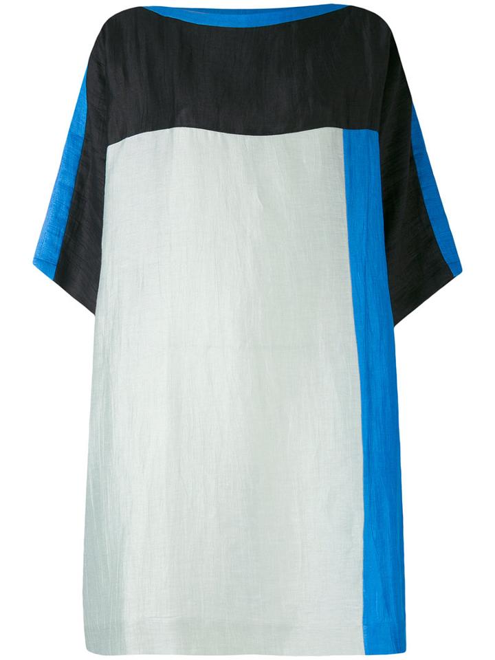 Reality Studio - Coco Dress - Women - Linen/flax/polyamide - M/l, Blue, Linen/flax/polyamide