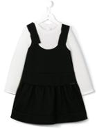 Simonetta Trompe L'ail Dress, Toddler Girl's, Size: 2 Yrs, Black