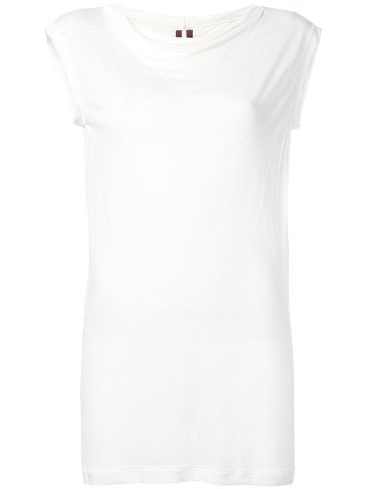 Rick Owens Drkshdw Sleeveless Top, Women's, Size: Small, White, Viscose