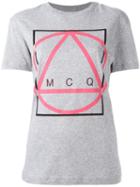 Mcq Alexander Mcqueen Glyph Icon Print T-shirt, Women's, Size: Medium, Grey, Cotton