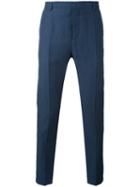 Al Duca D'aosta 1902 - High Waist Woven Trousers - Men - Cotton/linen/flax - 52, Blue, Cotton/linen/flax