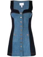 Alice Mccall Electric Memories Two-tone Mini Dress - Blue