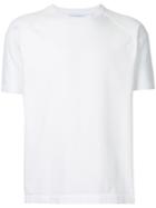 Estnation - Ribbed Round Neck T-shirt - Men - Cotton/polyester - L, White, Cotton/polyester