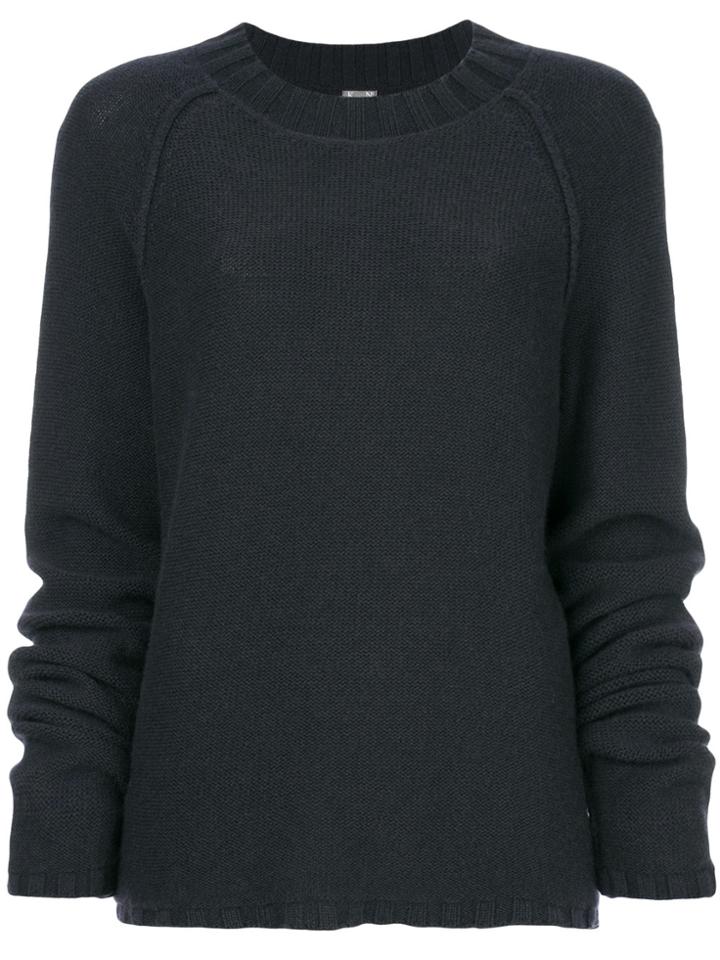 Kristensen Du Nord Rolled Trim Jumper - Grey