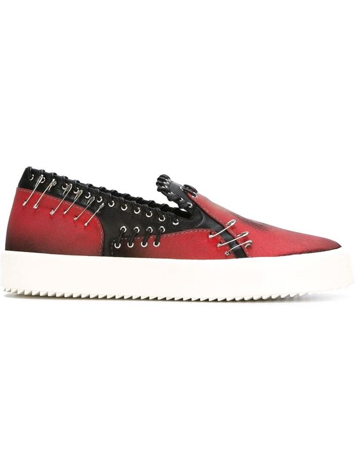 Giuseppe Zanotti Design Safety Pin Slip-on Sneakers