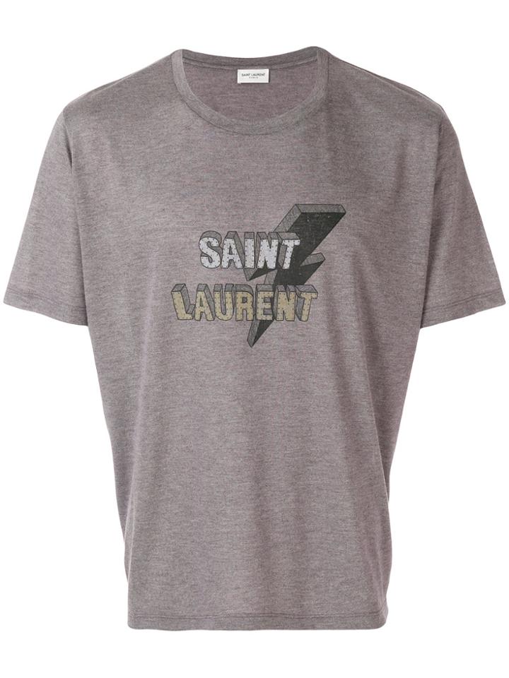 Saint Laurent Logo Print T-shirt - Unavailable