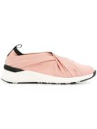 Casadei Draped Front Sneakers - Pink & Purple