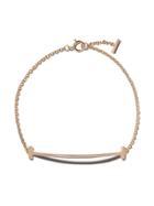 Tiffany & Co 18kt Rose Gold Tiffany T Smile Medium Bracelet - Metallic