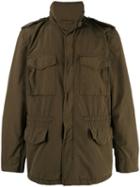 Aspesi - High Collar Military Jacket - Men - Polyamide/polyester - L, Green, Polyamide/polyester