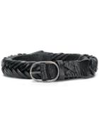 Golden Goose Deluxe Brand Braided Belt - Black