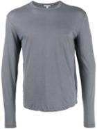 James Perse Longsleeved T-shirt, Men's, Size: 2, Grey, Cotton
