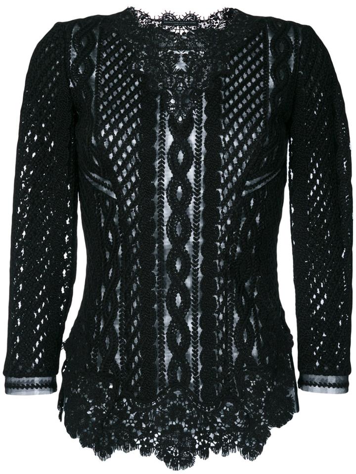 Ermanno Scervino Lace Top - Black