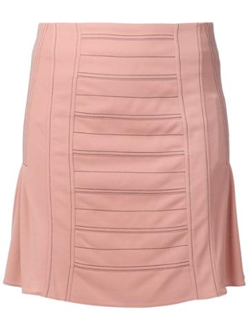 Atlein Contrast Stitching Straight Skirt