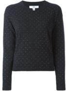Allude Embellished Sweater, Women's, Size: Large, Grey, Polyamide/polyurethane/cashmere/virgin Wool
