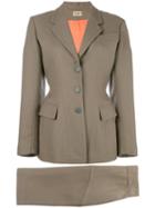 Alaïa Vintage Tailored Two Piece Suit, Women's, Size: 38, Nude/neutrals