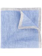 Eleventy - Classic Pocket Square - Men - Linen/flax - One Size, Blue, Linen/flax