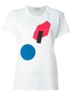Iceberg Front Print T-shirt, Women's, Size: 42, White, Cotton/viscose/polyamide