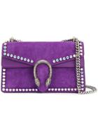 Gucci Small Dionysus Crystal Shoulder Bag - Pink & Purple
