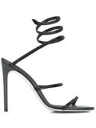 René Caovilla Embellished Cleo Sandals - Black