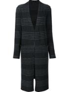 Jenni Kayne Striped Cardi-coat, Women's, Size: Small, Grey, Polyamide/spandex/elastane/wool/yak