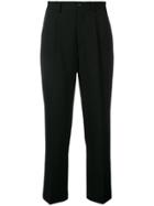 Comme Des Garçons Pressed Pleat Tailored Trousers - Black