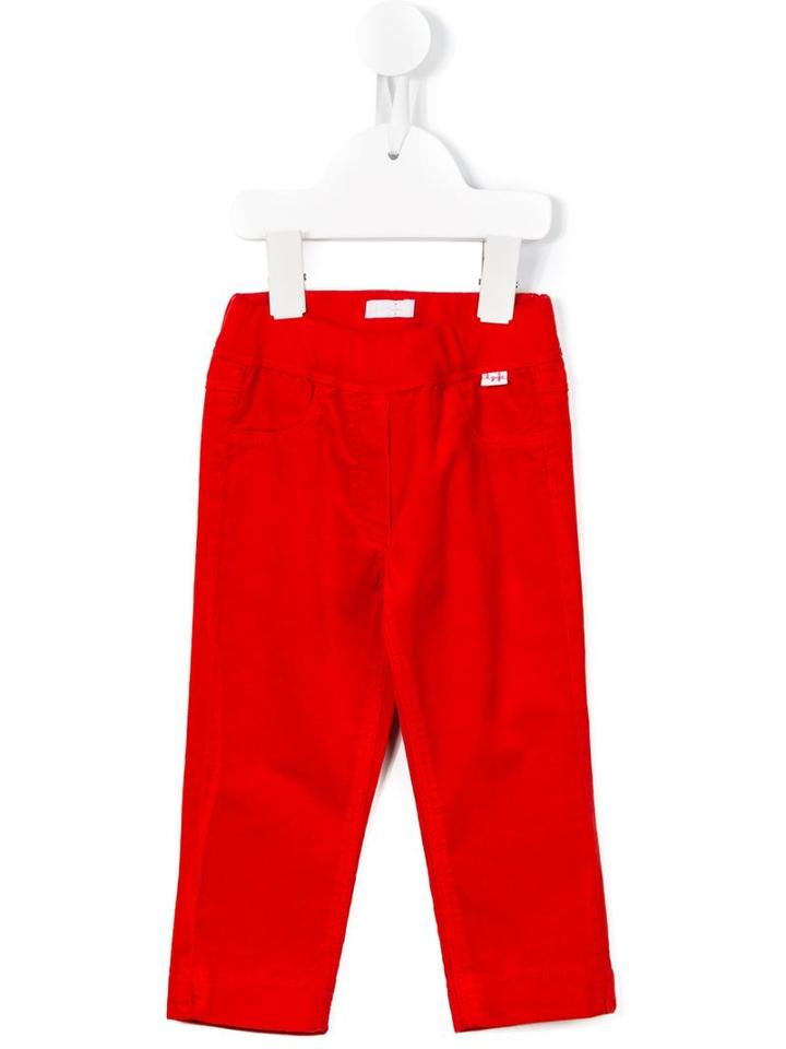 Il Gufo - Chino Trousers - Kids - Cotton/spandex/elastane - 12 Mth, Red