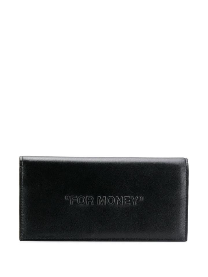 Off-white For Money Card Holder - Black