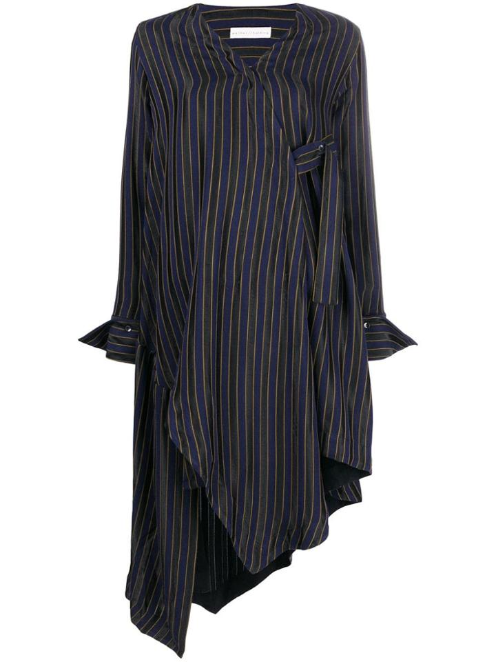 Palmer / Harding Asymmetric Striped Dress - Blue