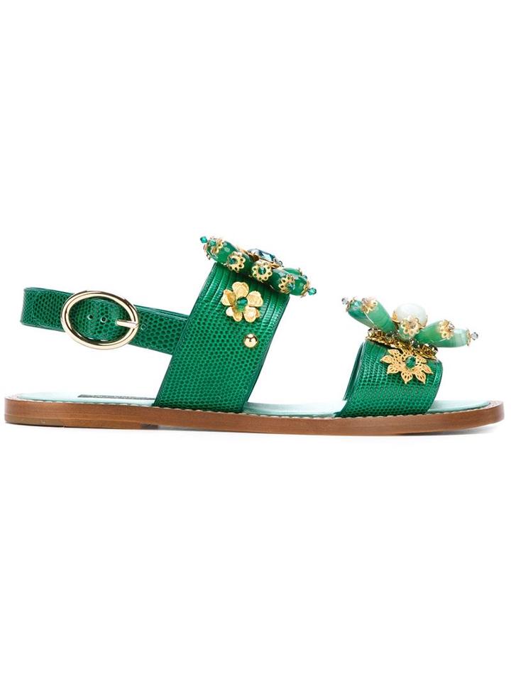 Dolce & Gabbana Embellished Slingback Sandals