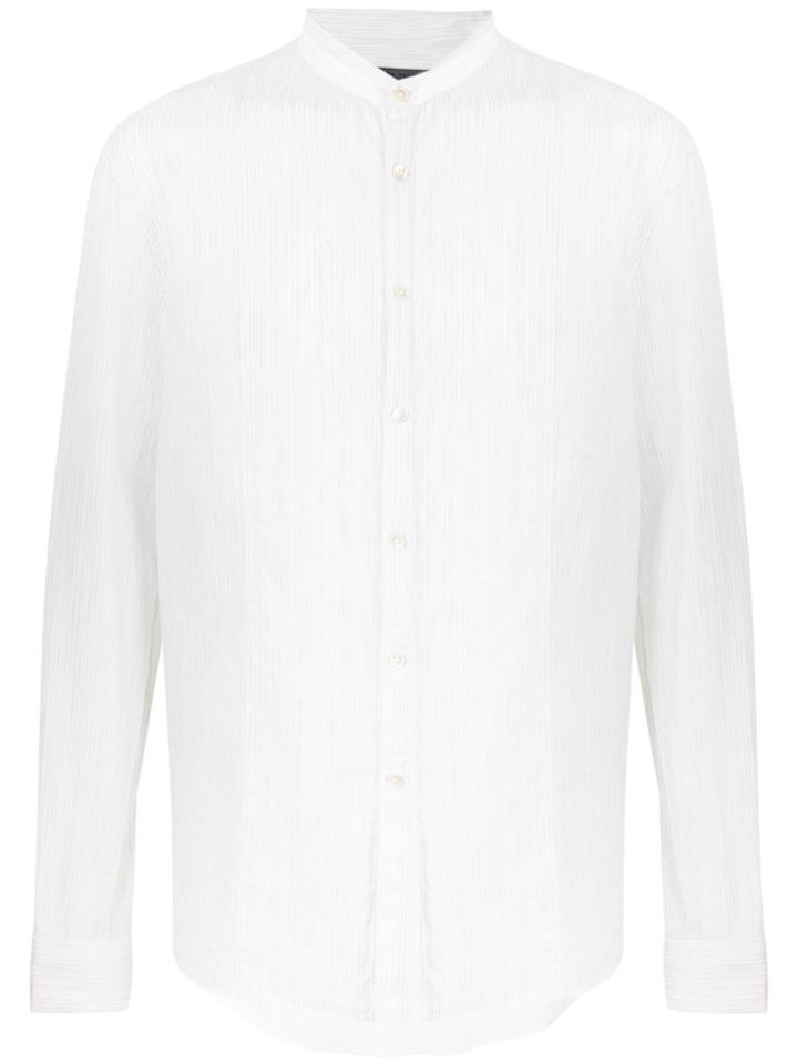 John Varvatos Stand Up Collar Shirt - White