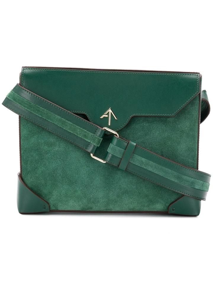 Manu Atelier Bold Shoulder Bag - Green