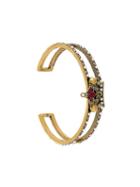 Alexander Mcqueen Skull Crown Bracelet, Women's, Size: Small, Metallic