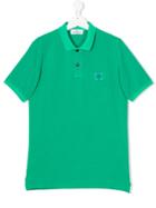 Stone Island Junior Teen Short-sleeve Polo Dress - Green