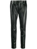 Saint Laurent Mid-high Tapered Trousers - Black