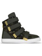 Myswear Bond Hi-top Sneakers, Men's, Size: 46, Green, Leather/rubber