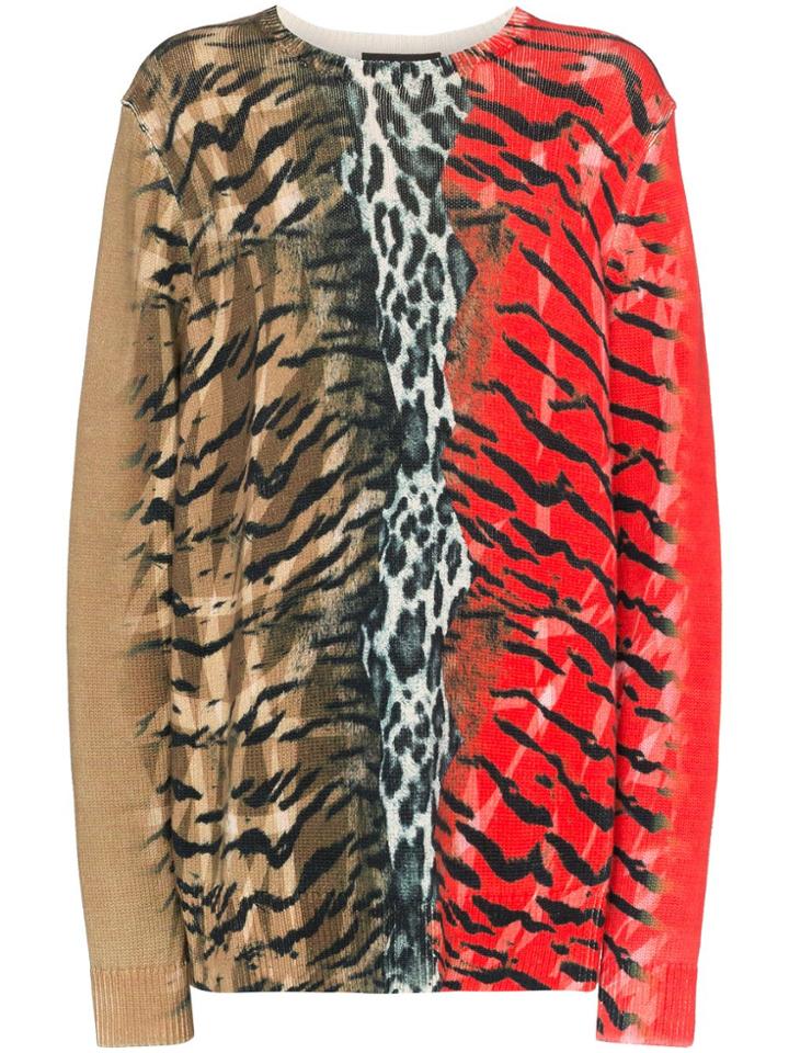 Neil Barrett Mixed Animal Print Jumper - Multicolour