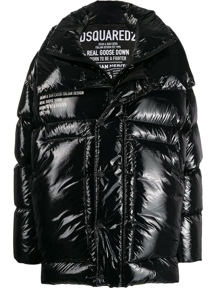 Dsquared2 Layered Padded Jacket - Black