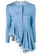 Marques Almeida Asymmetric Frayed Jacket