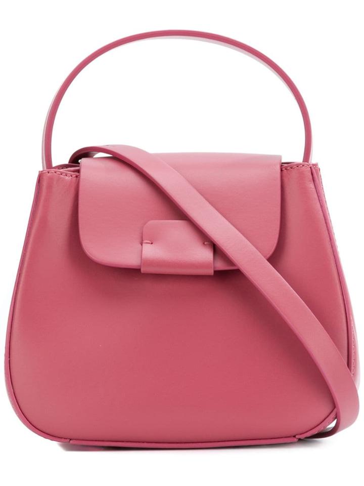 Nico Giani Calf Leather Shoulder Bag - Pink & Purple