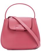 Nico Giani Calf Leather Shoulder Bag - Pink & Purple
