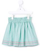 Familiar - Striped Detail Gathered Skirt - Kids - Cotton/lyocell - 6 Yrs, Green