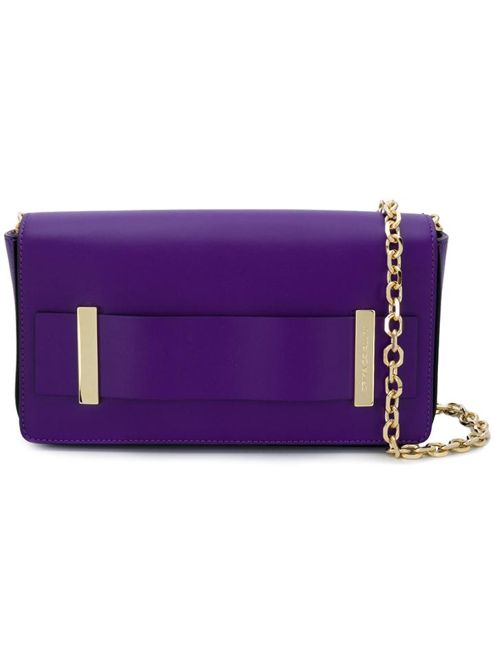 Erika Cavallini Crossbody Clutch Bag - Pink & Purple
