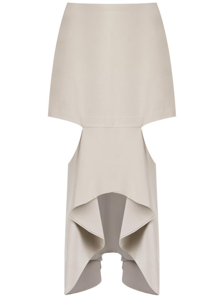 Olympiah Midi Cut Out Skirt - Grey