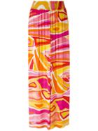 Emilio Pucci - Printed Maxi Skirt - Women - Viscose - 40, Women's, Yellow/orange, Viscose