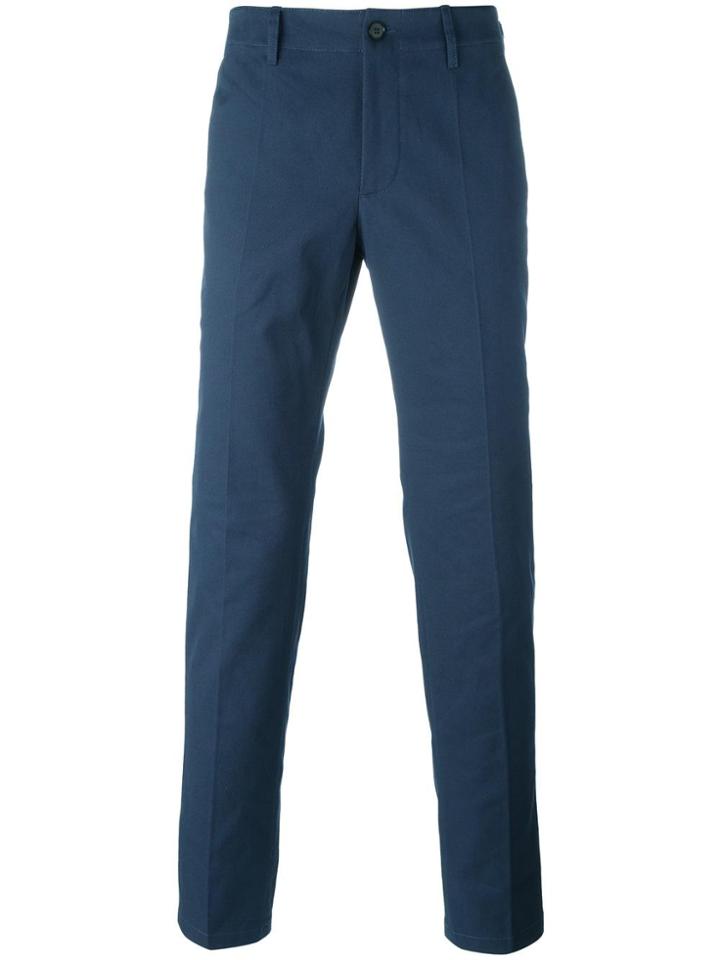 Maison Margiela Straight Trousers - Blue