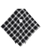 Takahiromiyashita The Soloist Check Print Scarf - Black
