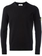 Stone Island Crew Neck Jumper, Men's, Size: Xxl, Black, Cotton/polyamide