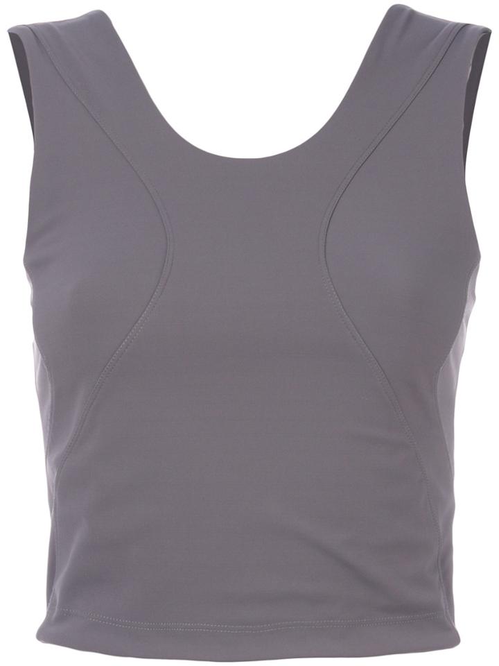 No Ka' Oi Cropped Fitness Tank Top - Grey