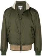 Oamc Shearling Hem Bomber Jacket - Green